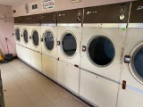 Six Front Loading Dexter Commercial Clothes Dryers, Working, One or Two Bad Coin-Mechanisms