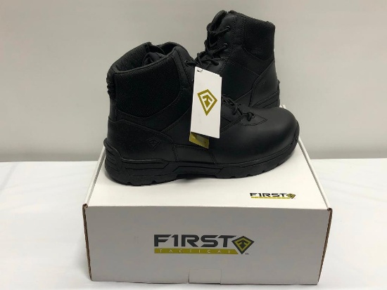 First Tactical Men's Size 11 Side Zip Duty Boots, No 165001 MSRP: 99.99 - Color Black