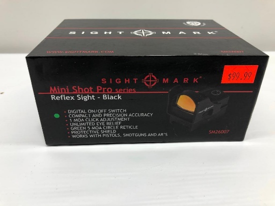 Sight Mark Black Reflex Sight, Mini Shot Pro Series Model: SM26007 MSRP: $99.99