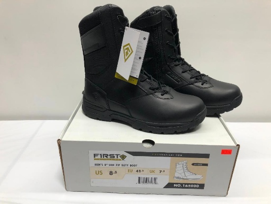 First Tactical Men's Size 8.5 Side Zip Duty Boots, NEW MSRP: $99.99