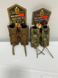 2 Items: High Speed Gear Double Pistol Taco Molle Coyote Brown & MultiCam