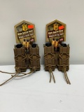 2 Items: Qty (2) High Speed Gear Double Pistol Taco Molle Coyote Brown