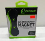 Lockdown Gun Concealment Magnet Hold up 23lbs Mount Guns verticalli, Horizontally or Upside Down