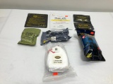 Lot of 8 Combat First Aid Items, CPR Mask, Gauze, Blood Clot Kits, Dressing