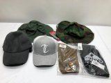 6 New Items, Headgear, Neck Gaiter, Fleece Hunting Hat, Ball Cap, 2 Bucket Hats