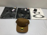4 Oakley Items: 3 T-Shirts w/Various Designs and 1 Oakley Elite Special Forces Tactical Snapback Cap