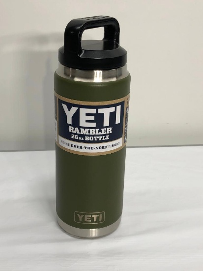 Yeti Rambler 18 oz Rambler Tahoe Blue Water Bottle Handle Lid RARE  Discontinued