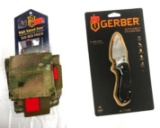 2 Items; Gerber Kettlebell Clip Folding Knife, High Speed Gear On or Off Duty