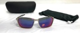 Oakley Tincan Satin Chrome w/ + Red Irid Polar Sunglasses MSRP: $250.00