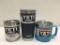 3 Items ; YETI Rambler 10oz Lowball, Rambler 20oz Tumbler, Rambler 14oz Mug, White, Navy , Reef