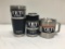 3 Items; YETI Rambler 20oz Tumbler, Rambler Colster, Rambler 14oz Mug, Navy, Stainless Steel