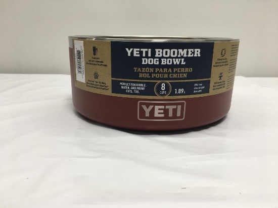 YETI Boomer 8 Cup Dog Bowl, Brick Red