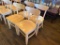 Restaurant Chairs, 4 Solid Wood Restaurant Chairs by AC Furniture Co.