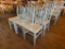 Restaurant Chairs, 6 Aircraft Aluminum Modern Chairs