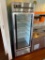 True Model T-23 Glass Door Merchandiser Cooler, Stainless Steel, Single Door