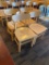 Restaurant Chairs, 4 Solid Wood Restaurant Chairs by AC Furniture Co.