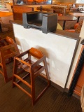 Winco Wooden High Chair and Booster Seat