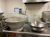 Large Colander and 3 Stainless Steel Bowls