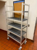 Fermod Fermostock Rolling Dunnage Shelving System, NSF, Aluminum & Polymer 72in x 36in x 18in