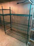 NSF Green Epoxy Stationary Adjustable Wire Shelving Unit 72in x 60in
