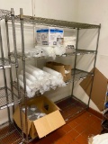 NSF Chrome Stationary Adjustable Wire Shelving Unit 86in x 18in x 48in approx.