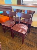 Restaurant Chairs, 4 Solid Wood Restaurant Chairs by AC Furniture Co.