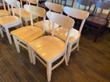 Restaurant Chairs, 4 Solid Wood Restaurant Chairs by AC Furniture Co.