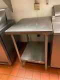 Stainless Steel Prep Table, Approx. 24in x 24in x 36in