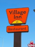 Large Village Inn 2-Sided Sign - Sign Pole Not Included, Buyer Responsible For Removal