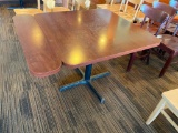 Restaurant Table w/ Drop Side Leaf, Laminate Top, 36in x 36in x 30in w/ 6in Leaf