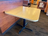 Restaurant Table, Single Pedestal Base, 36in x 36in x 30in