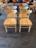 Restaurant Chairs, 4 Solid Wood Restaurant Chairs by AC Furniture Co.