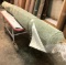 New Carpet Remnant Roll: 12ft x11ft 9in Light Green