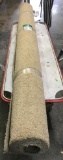 New Carpet Remnant Roll: 11ft 9in x 9ft - Tan