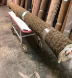 New Carpet Remnant Roll: 12ft x 17ft 6in Multicolor High Traffic