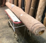 New Carpet Remnant Roll: 11ft 4in x 12ft 9in Brown