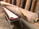 New Carpet Remnant Roll: 12ft x 17ft Light Brown