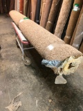 New Carpet Remnant Roll: 12ft x 22ft Light Brown