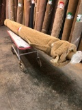 New Carpet Remnant Roll: 12ft x 12ft Brown