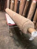 New Carpet Remnant Roll: 11ft x 16ft 7in Light Brown