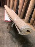 New Carpet Remnant Roll: 10ft 9in x 12ft Light Peach