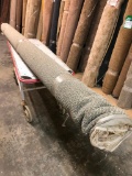New Carpet Remnant Roll: 12ft x 11ft 6in Gray High Traffic