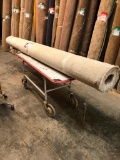 New Carpet Remnant Roll: 12ft x 24ft Off White