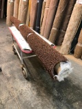 New Carpet Remnant Roll: 12ft x 8ft 6in Dark Brown