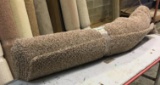 New Carpet Remnant Roll: 12ft 3in x 5ft Brown