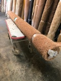 New Carpet Remnant Roll: 9ft x 12ft Light Peach