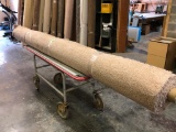 New Carpet Remnant Roll: 11ft 6in Light Brown