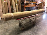 New Carpet Remnant Roll: 12ft x 12ft 6in Light Tan