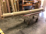 New Carpet Remnant Roll: 13ft x 12ft Light Brown High Traffic