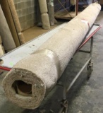 New Carpet Remnant Roll: 12ft 3in x 9ft Light Tan